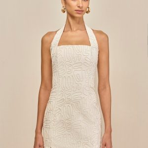 TYRISHA DRESS - OFF WHITE MULTI