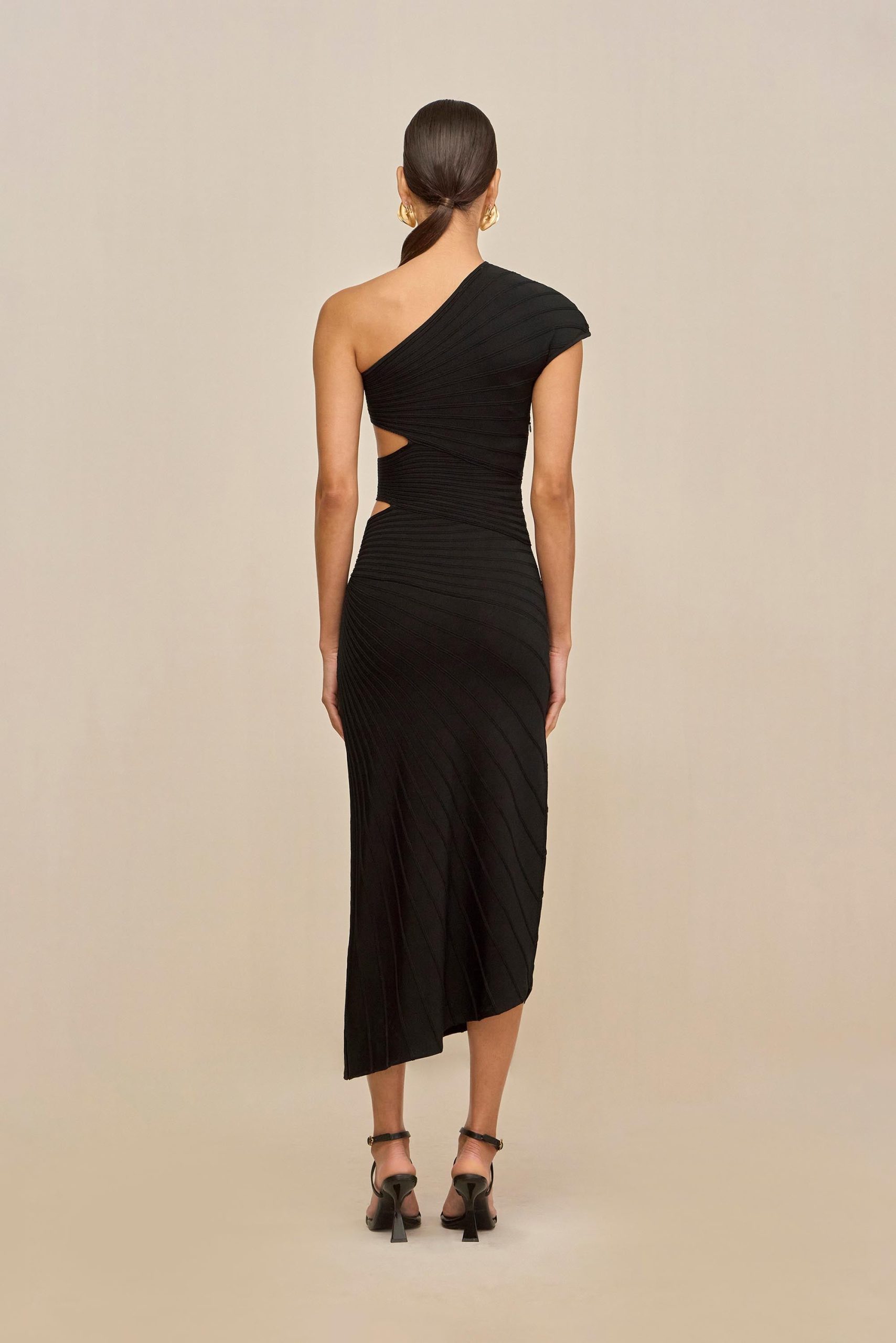 LURENZ KNIT DRESS - BLACK - Image 4