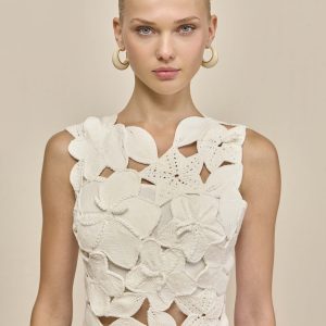 HARRINGTON CROCHET TOP - OFF WHITE