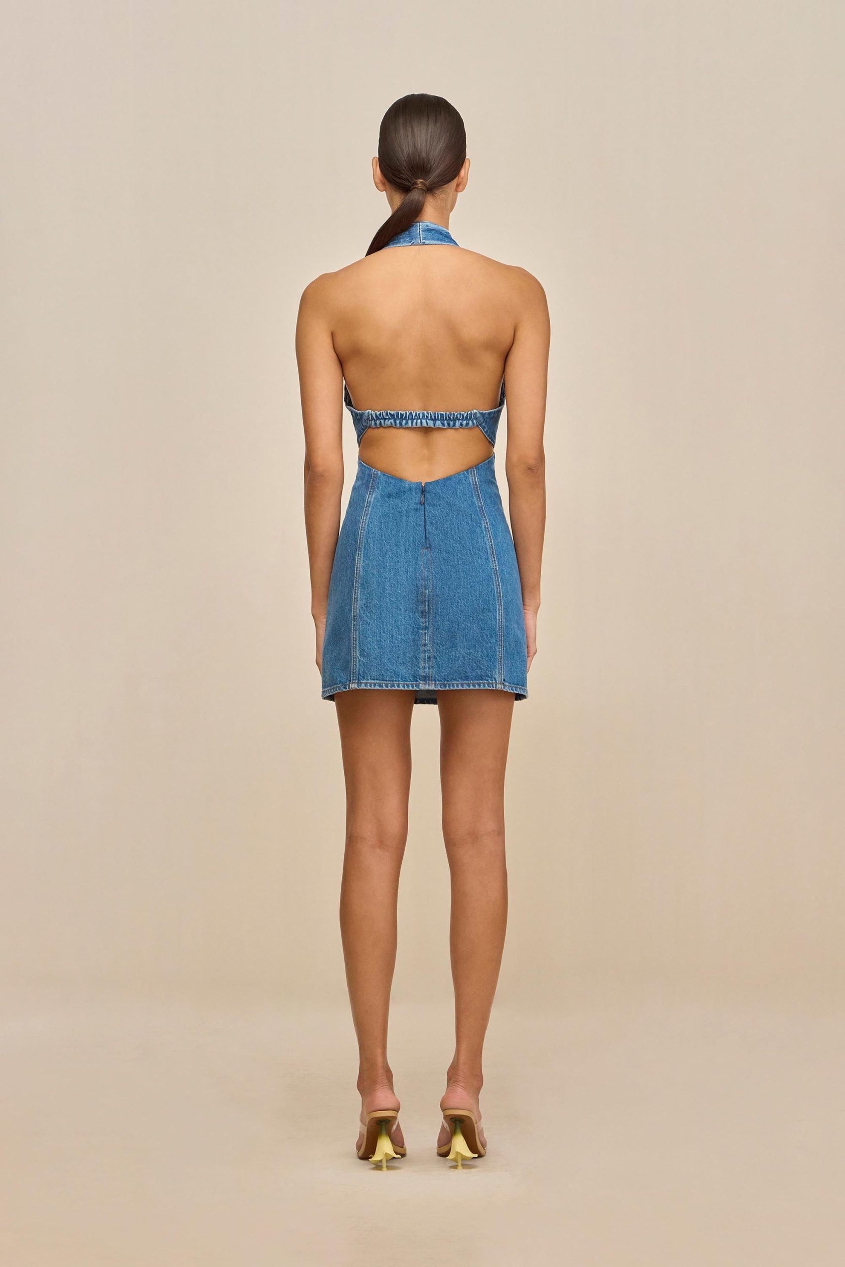 RUMI DRESS - MEDIUM STONE WASH - Image 5