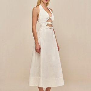 BRAXTON DRESS - OFF WHITE