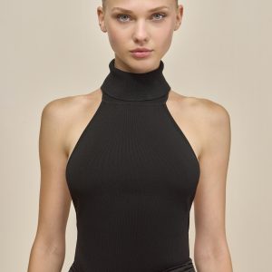 WAKE KNIT TOP - BLACK