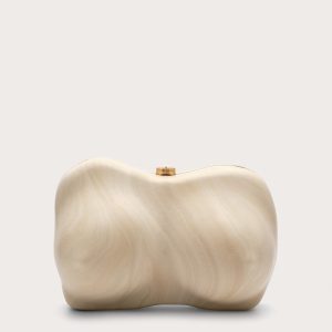 REINA CLUTCH - TRAVERTINE