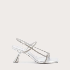 REINA RHINESTONE SANDAL - CLEAR