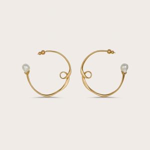 RENA EARRING - BRUSHED BRASS