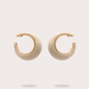 MONA EARRING - TRAVERTINE