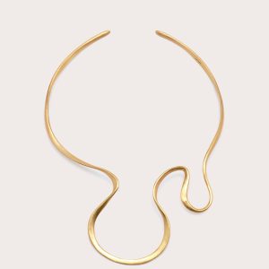 SUNI CHOKER - BRUSHED BRASS