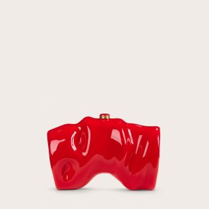 SCRUNCH CLUTCH - VERMILION
