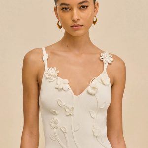 EMILIANA KNIT TOP - OFF WHITE